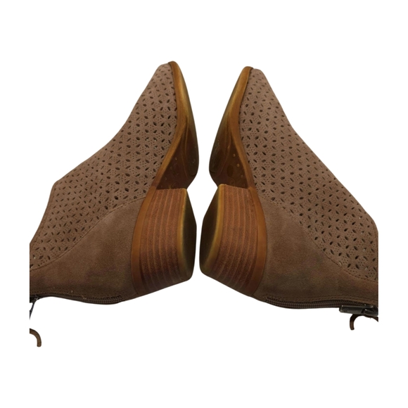 Lucky Brand Women's Brown Suede Heeled Ankle Boots/Booties Size 10M - Picture 9 of 13